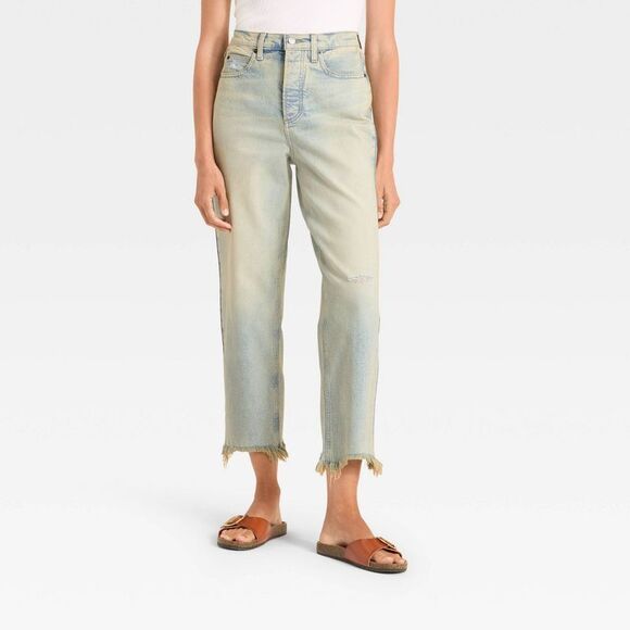 Universal Thread Pants - Universal Thread - Women's High-Rise Straight Ankle Jeans - Universal Light Wash